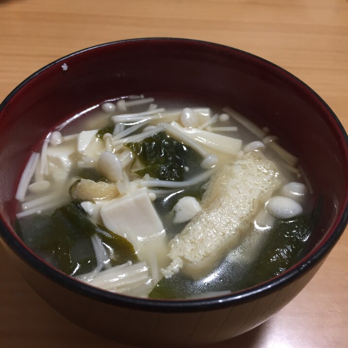 豆腐とえのきの味噌汁